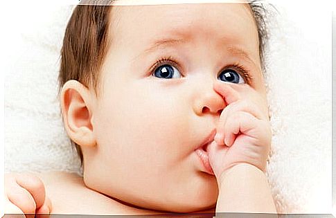 It is normal for babies to suck their fingers during the first months of life.