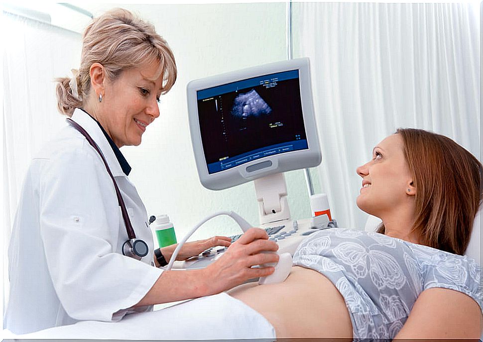 The baby's heartbeat can be heard from the sixth week of gestation, with routine ultrasound.