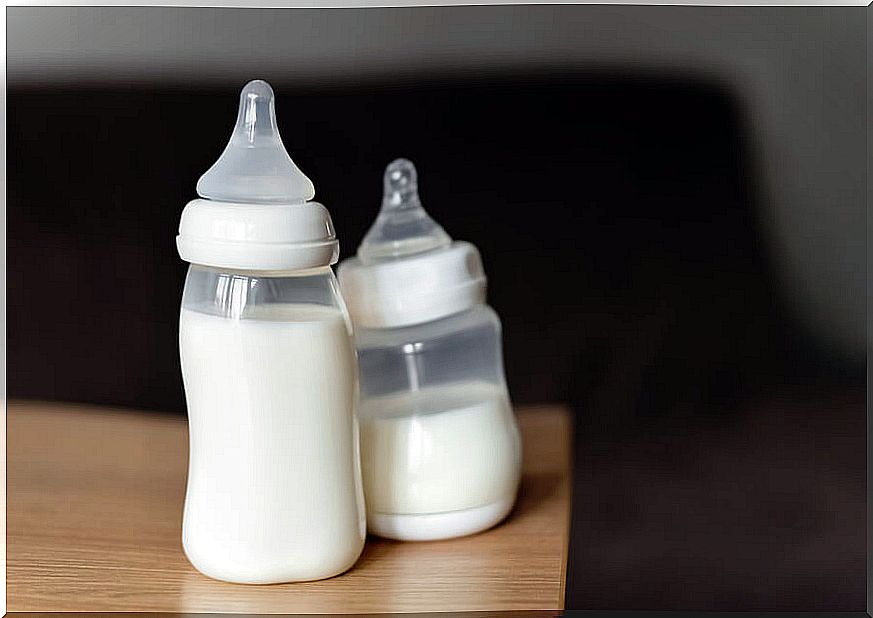 Special milk bottles and infant formulas.