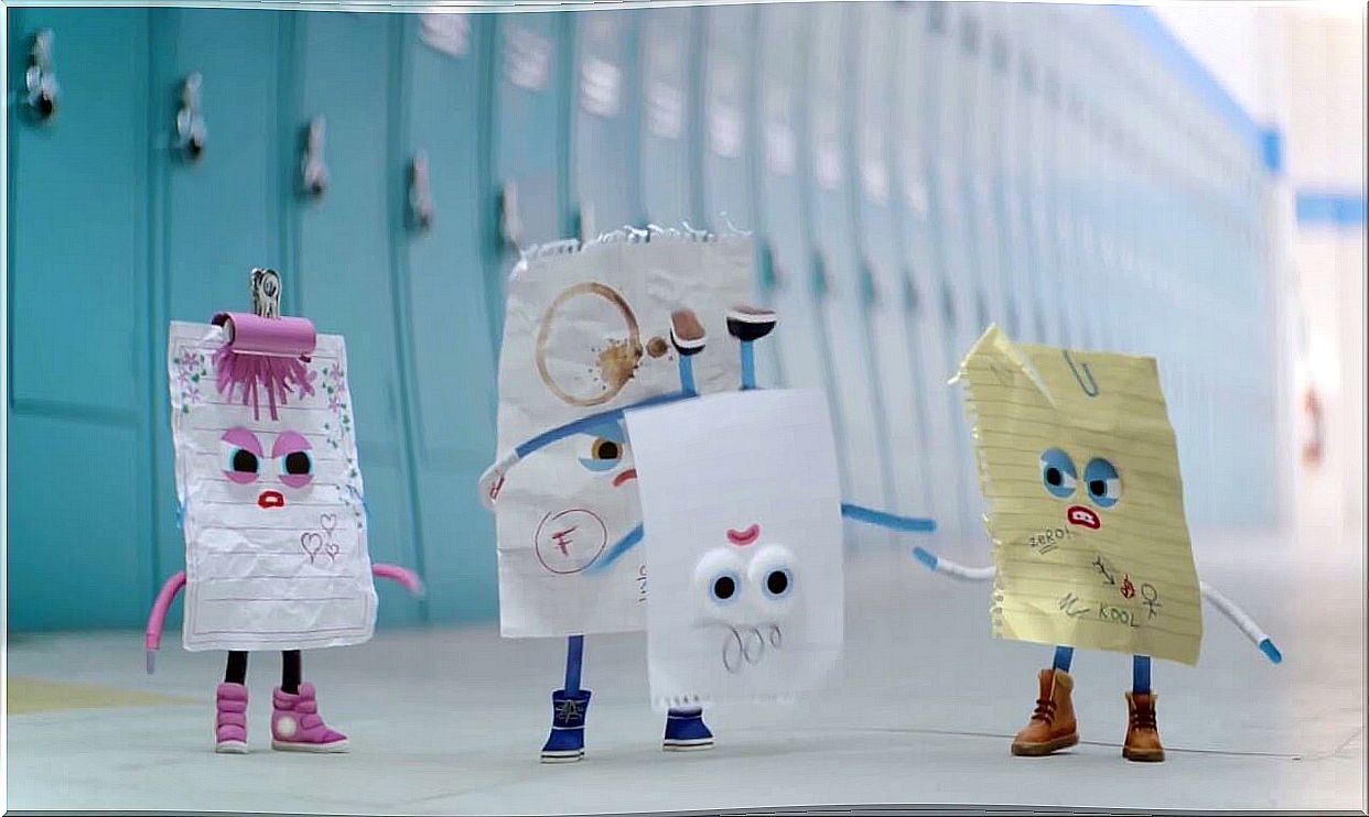 Image of the short film Rock, paper or scissors to prevent bullying.