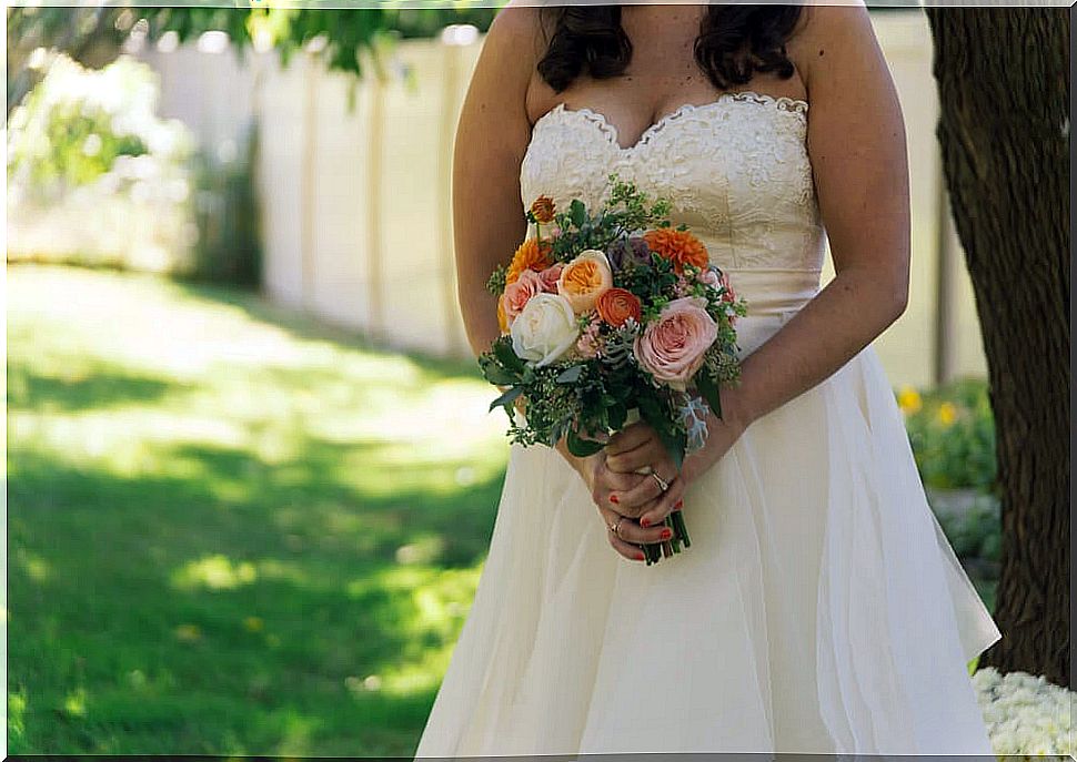 Why do brides wear white on their wedding day?